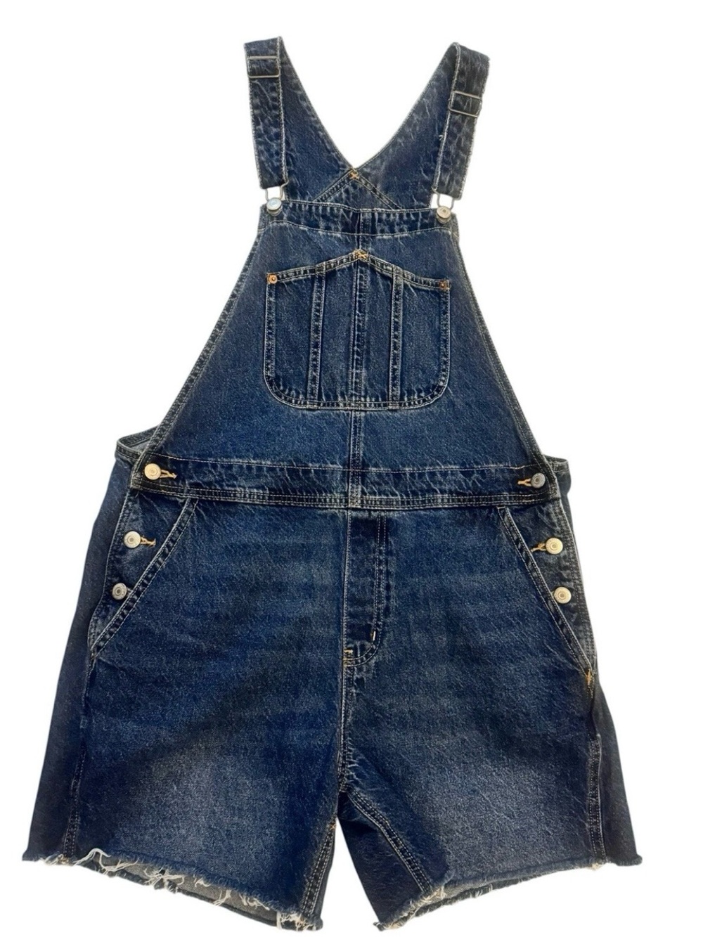 Old Navy Dark Blue Denim Short Overalls